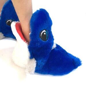 Baby Toddler Boys Girls SHARK biting the foot Slippers Size Sm 5/6 Med 7/8 NWT